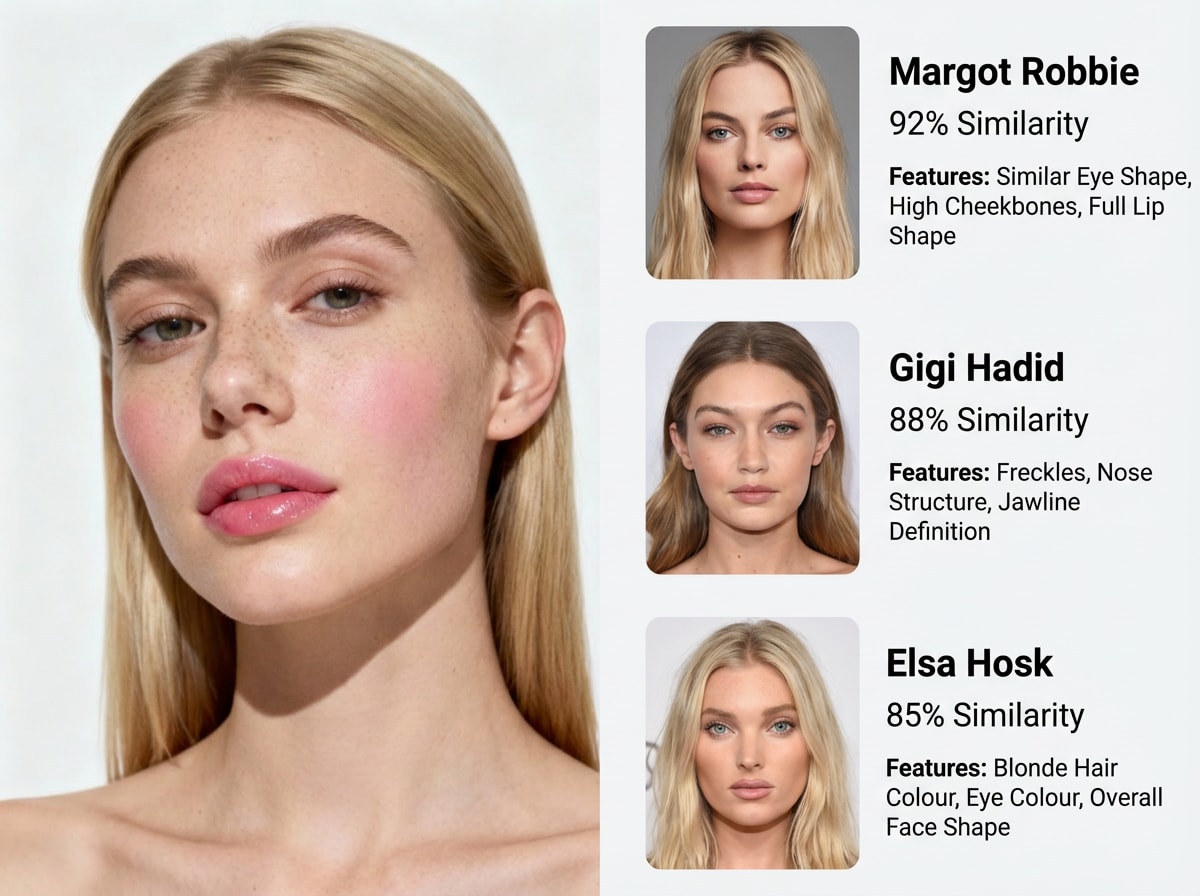 Celebrity Look-Alike example